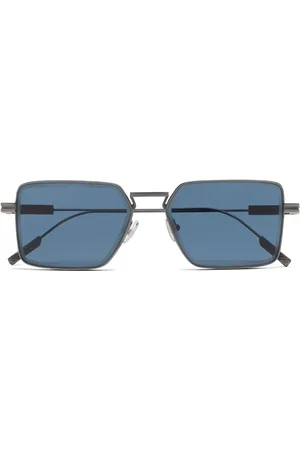 Ermenegildo Zegna Square-frame tinted sunglasses