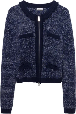 Simkhai Harris zip-up speckle-knit cardigan
