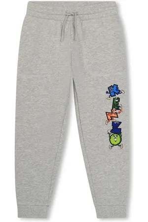 Kenzo Logo-embroidered cotton track pants