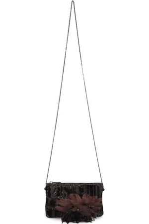 LORENA ANTONIAZZI Velvet clutch bag
