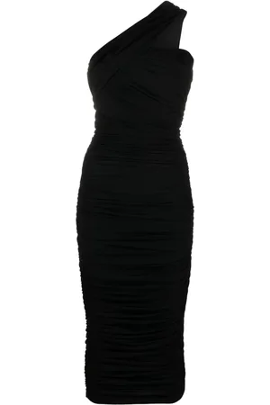 CHIARA BONI Tazia ruched one-shoulder midi dress