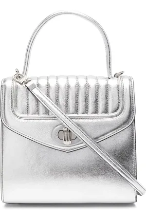 DELAGE Freda metallic leather tote bag