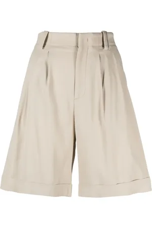 LORENA ANTONIAZZI High-waist pleated shorts
