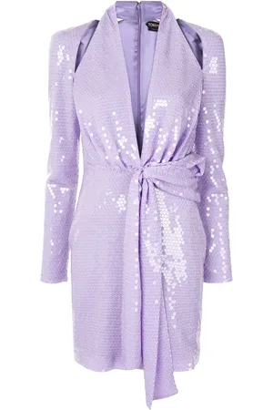Tom Ford Sequin tie waist dress