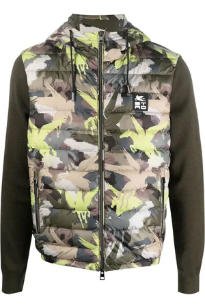 Etro Pegaflying-print padded jacket