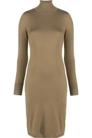 Joseph Roll-neck knitted midi dress