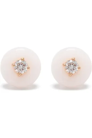 Fernando Jorge 18kt rose Orbit pink opal diamond earrings