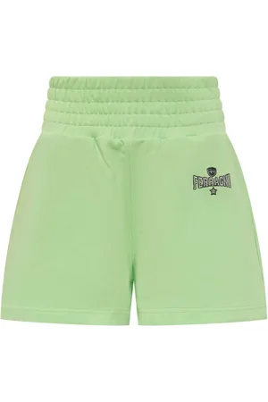 Chiara Ferragni Logo-embroidered track shorts