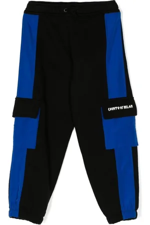 MARCELO BURLON Pixel Logo-print panelled track pants