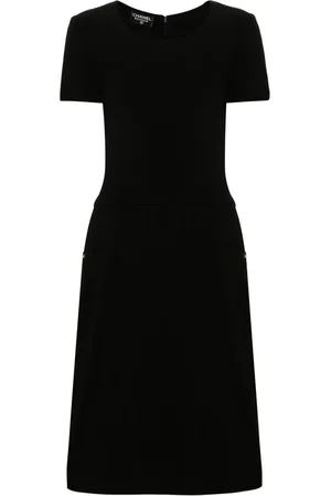 CHANEL 1990s wool midi dress