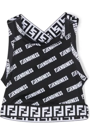 Fendi Logo print vest top