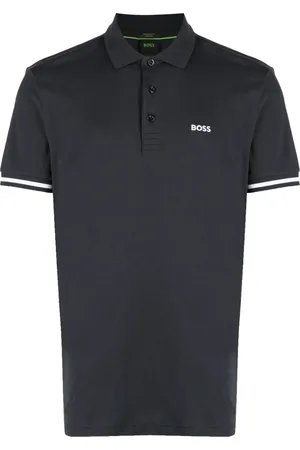 HUGO BOSS Logo-embroidered cotton polo shirt