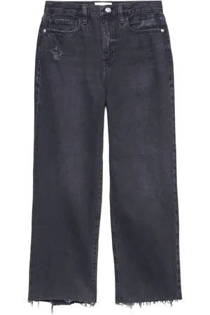 Frame Le Jane distressed-effect cropped jeans