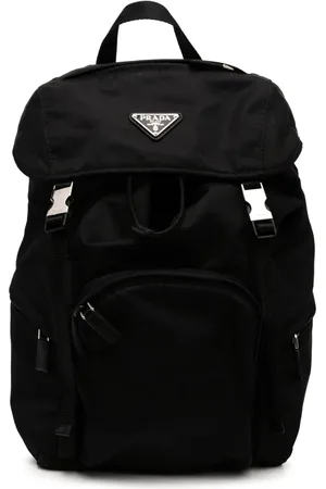 Prada Logo patch backpack