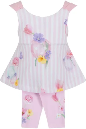 Lapin House Floral-print two-piece set