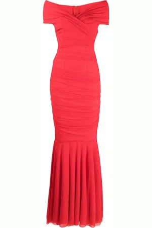 TALBOT RUNHOF Ruched-detail fitted dress