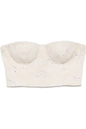 GENNY Floral-embroidered top
