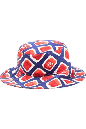 CHANEL 2000s CC abstract-print bucket hat