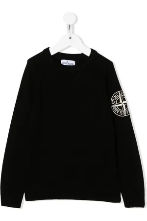 Stone Island Logo-embroidered knitted jumper