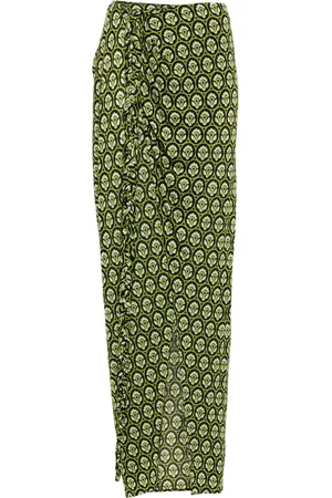 Etro Aurea-print wrap maxi skirt
