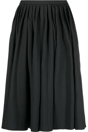 Quira Pleated full wool skirt