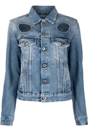 OFF-WHITE Cut-out denim jacket