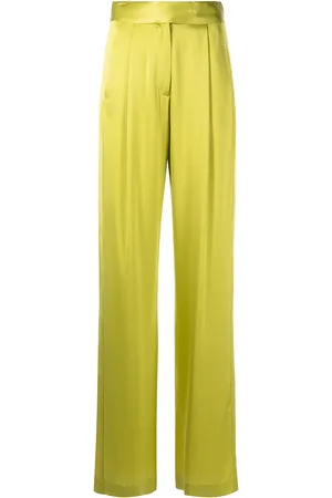 Michelle Mason Wide-leg silk satin trousers