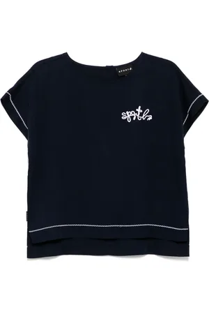 AGNÈS B. Logo-embroidered T-shirt