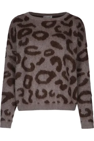 I BLUES Leopard-print sweater