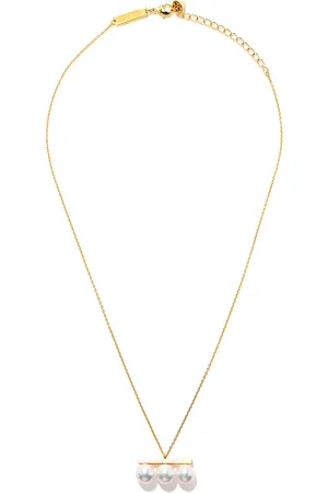 Tasaki 18kt yellow Collection Line Balance Neo Akoya pearl pendant necklace
