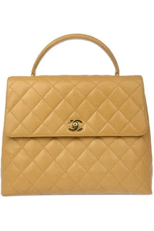CHANEL 1998s medium quilted top handle bag