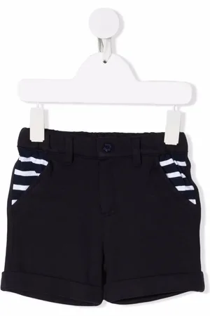 PATACHOU Stripe-detail cotton shorts