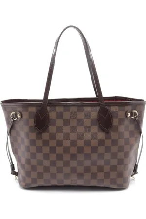 LOUIS VUITTON 2009 Damier Eb??ne Neverfull PM tote bag