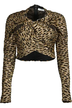 Paco rabanne Animal-print long-sleeve top