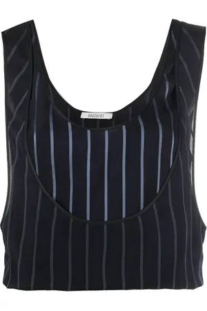 Gauchere Mini Mirror striped tank top