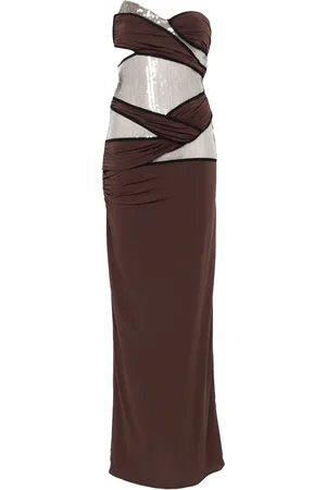 Nensi Dojaka Sequin-embellished maxi dress