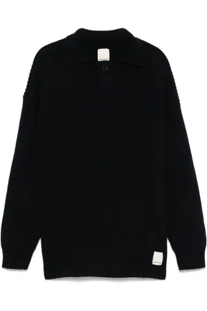 Emporio Armani Ribbed-knit polo shirt
