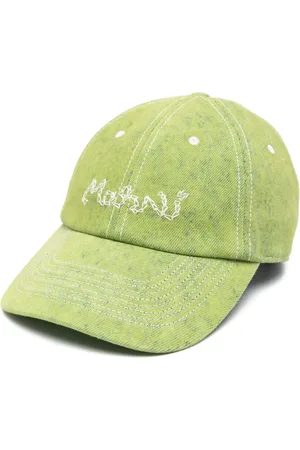 Marni Logo-embroidered denim hat