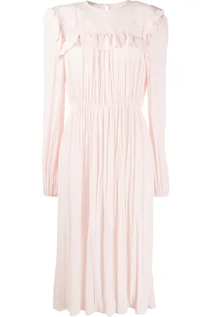 Serafini Lace detail flared dress