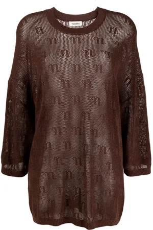 Nanushka Logo crochet mini dress