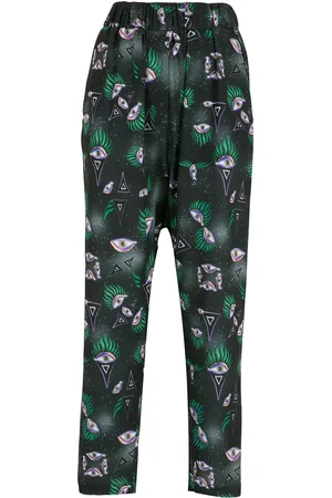 Olympiah Eye-print straight trousers