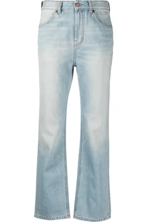 Victoria Beckham Mid-rise light-wash flared jeans