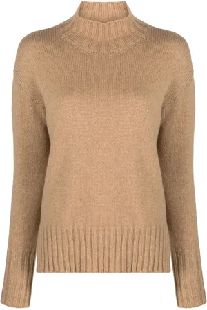 Roberto Collina Ribbed-panel mock-neck jumper