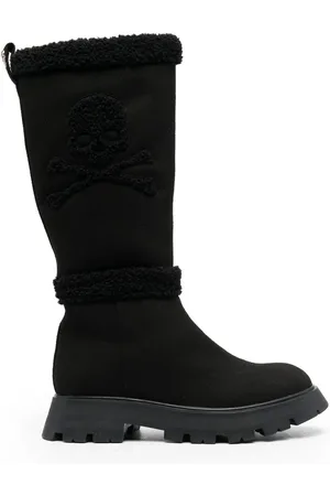 Philipp Plein Skull Bones mid-calf boots