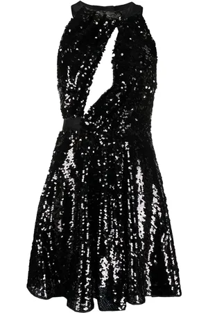 Pinko Sequin-embellished flared dress