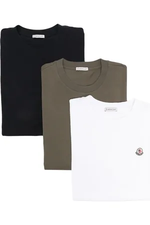 Moncler Logo-patch cotton T-shirts (pack of three)