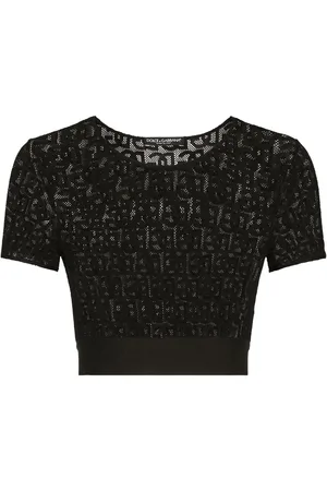 Dolce & Gabbana DG-logo tulle T-shirt