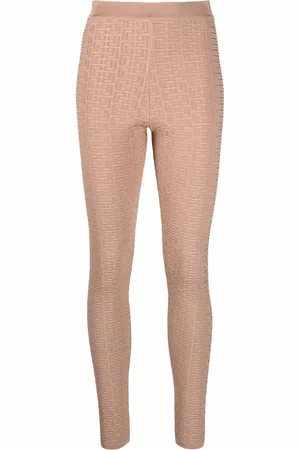 Balmain Debossed monogram leggings