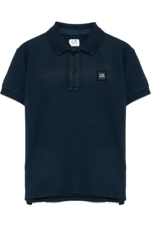 C.P. Company Logo-embroidered polo shirt