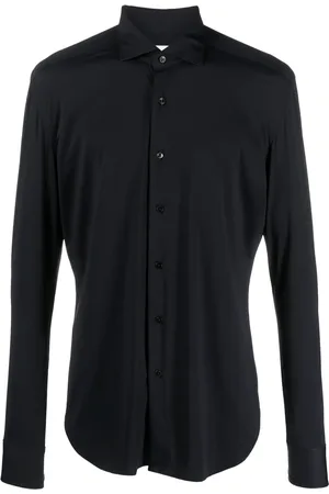 Xacus Spread-collar long-sleeve shirt